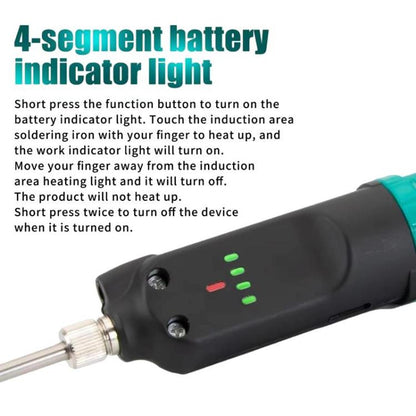Fer à souder Proskit SI-B165 12W sans fil à contrôle tactile, rechargeable par USB, à température constante, stylo à souder pour réparation extérieure