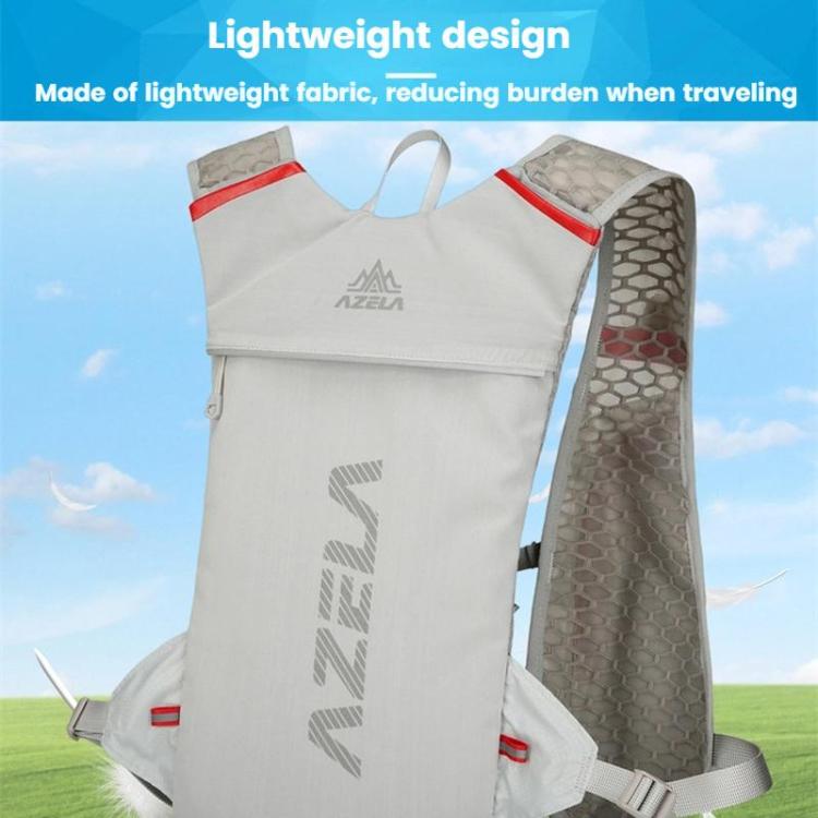 AZELA A1314 Outdoor Sports Backpack Portable Cycling Bag Breathable Lightweight Running Backpack(Red)