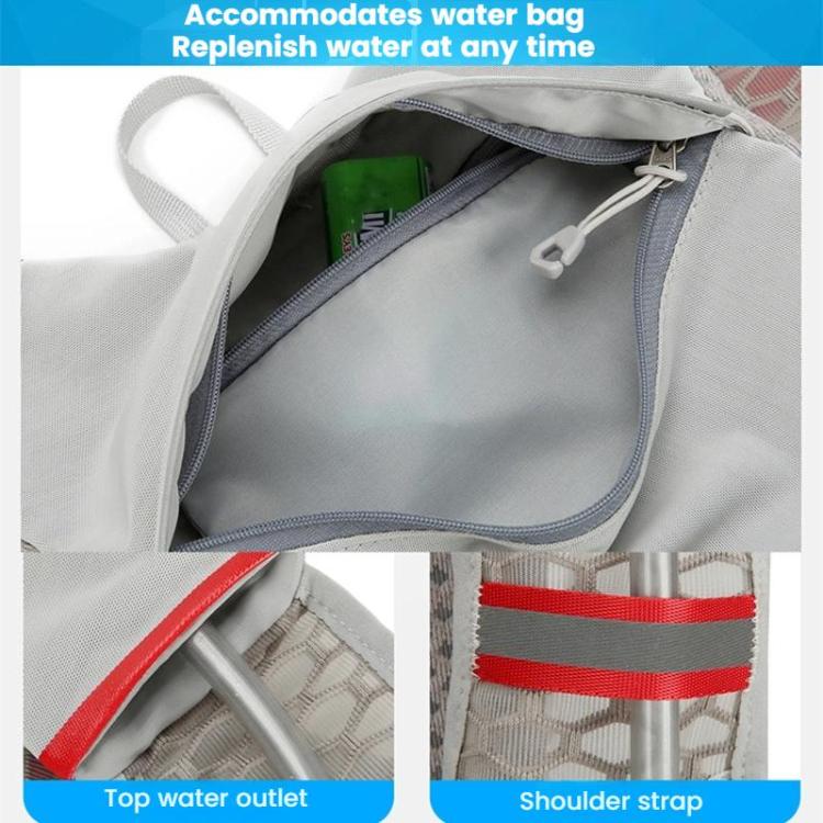 AZELA A1314 Outdoor Sports Backpack Portable Cycling Bag Breathable Lightweight Running Backpack(Black)