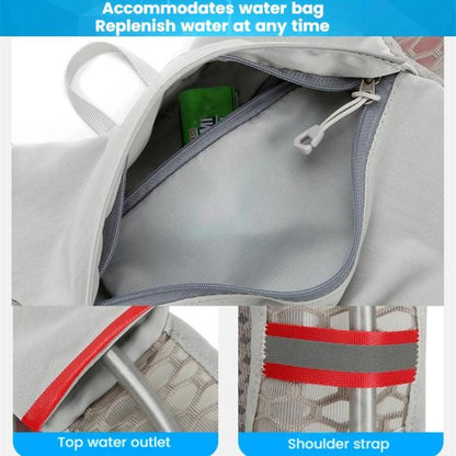 AZELA A1314 Outdoor Sports Backpack Portable Cycling Bag Breathable Lightweight Running Backpack(Black)