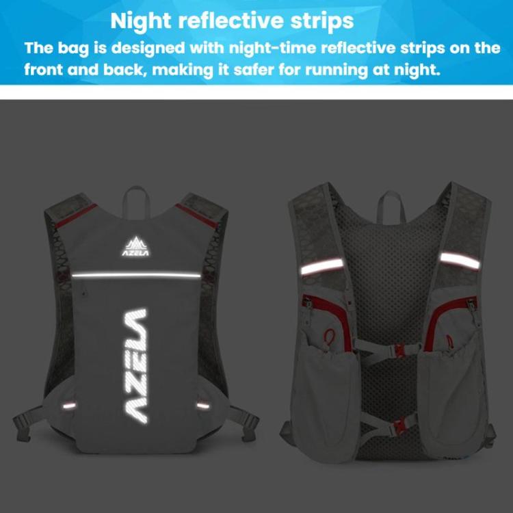 AZELA A1314 Outdoor Sports Backpack Portable Cycling Bag Breathable Lightweight Running Backpack(Red)