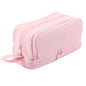 Angoo Student Four-Layer Waterproof Wear-Resistant Pencil Case(Pink)