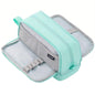 Angoo Student Four-Layer Waterproof Wear-Resistant Pencil Case(Green)