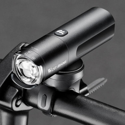 WEST BIKING Bicycle High-Brightness Rechargeable Headlight With Power Reminder Rotatable Function, Spec: 800 Lumens