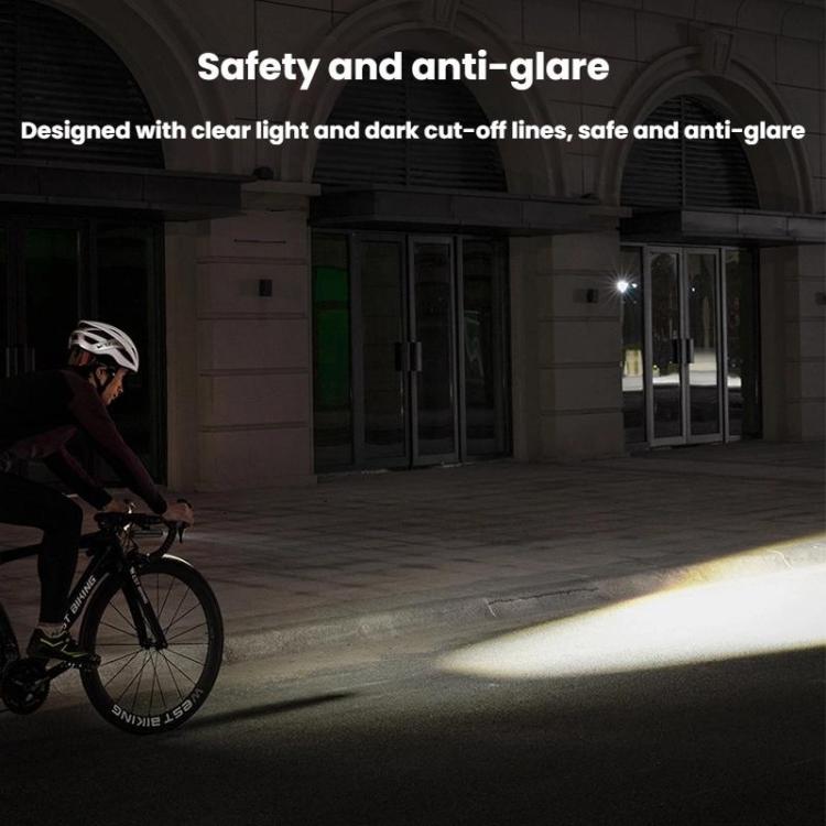 WEST BIKING Bicycle High-Brightness Rechargeable Headlight With Power Reminder Rotatable Function, Spec: 800 Lumens