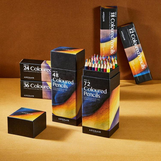 ARTRACK 24-Color Oil-Based Colored Pencils Art Supplies Drawing Kit For Artists, Adults, Kids With English Packaging