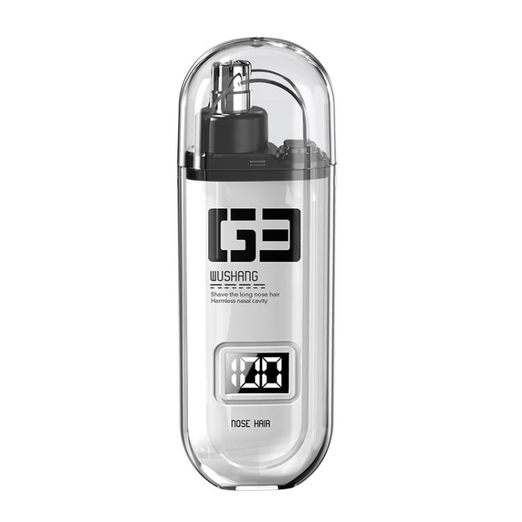 WUSHANG Tondeuse de poils de nez rechargeable, chargement USB-C, épilation nasale douce et indolore (blanc)