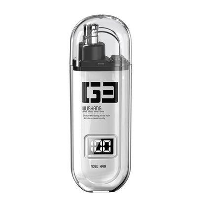 WUSHANG Tondeuse de poils de nez rechargeable, chargement USB-C, épilation nasale douce et indolore (blanc)