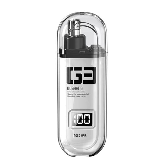 WUSHANG Rechargeable Nose Hair Trimmer USB-C Charging Gentle & Painless Nasal Grooming(White)