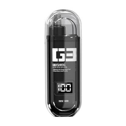 WUSHANG Tondeuse de poils de nez rechargeable, chargement USB-C, épilation nasale douce et indolore (Noir)