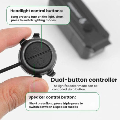 JOHORSE Bicycle Headlight With USB Rechargeable For Cycling Illumination, Model: CB-18055 + Horn