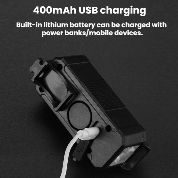 JOHORSE Bicycle Headlight With USB Rechargeable For Cycling Illumination, Model: CB-18055 + Horn