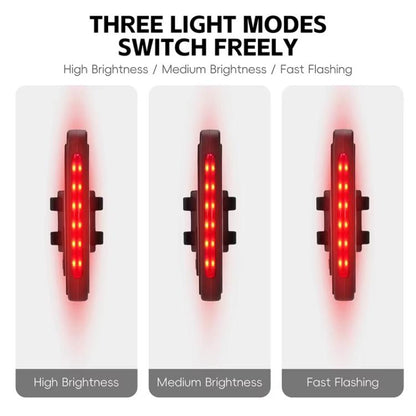 WEST BIKING USB-C Rechargeable Bicycle Number Plate Light 3 Light Modes, Adjustable Number 0-99(Black)