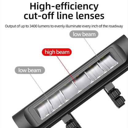 CYCLAMI CYC3000 Night Cycling Headlamp High-Intensity Rechargeable Mountain Bike Front Light