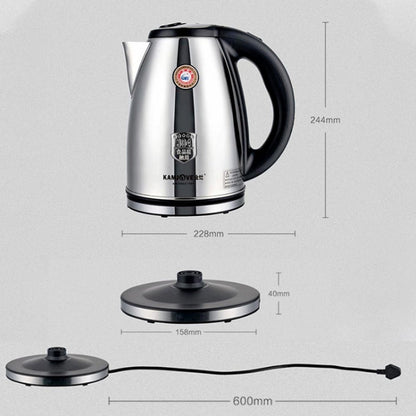 KAMJOVE T-190 Kettle Food Contact 304 Stainless Steel 2L Electric Kettle CN Plug(T-190 2L)