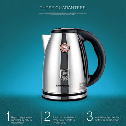 KAMJOVE T-190 Kettle Food Contact 304 Stainless Steel 2L Electric Kettle CN Plug(T-190 2L)