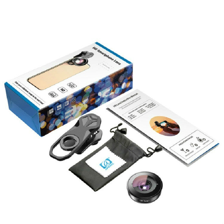 APEXEL APL-HB195 195 Degrees Fisheye Professional HD External Mobile Phone Universal Lens
