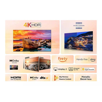 TCL 55PF650K 55-inch, 4K HDR PRO, Smart Fire TV with Freely