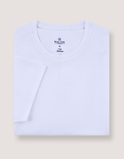 Pure Supima Cotton T-Shirt - White