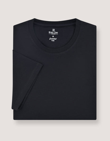 Lot de 5 t-shirts essentiels en coton noir