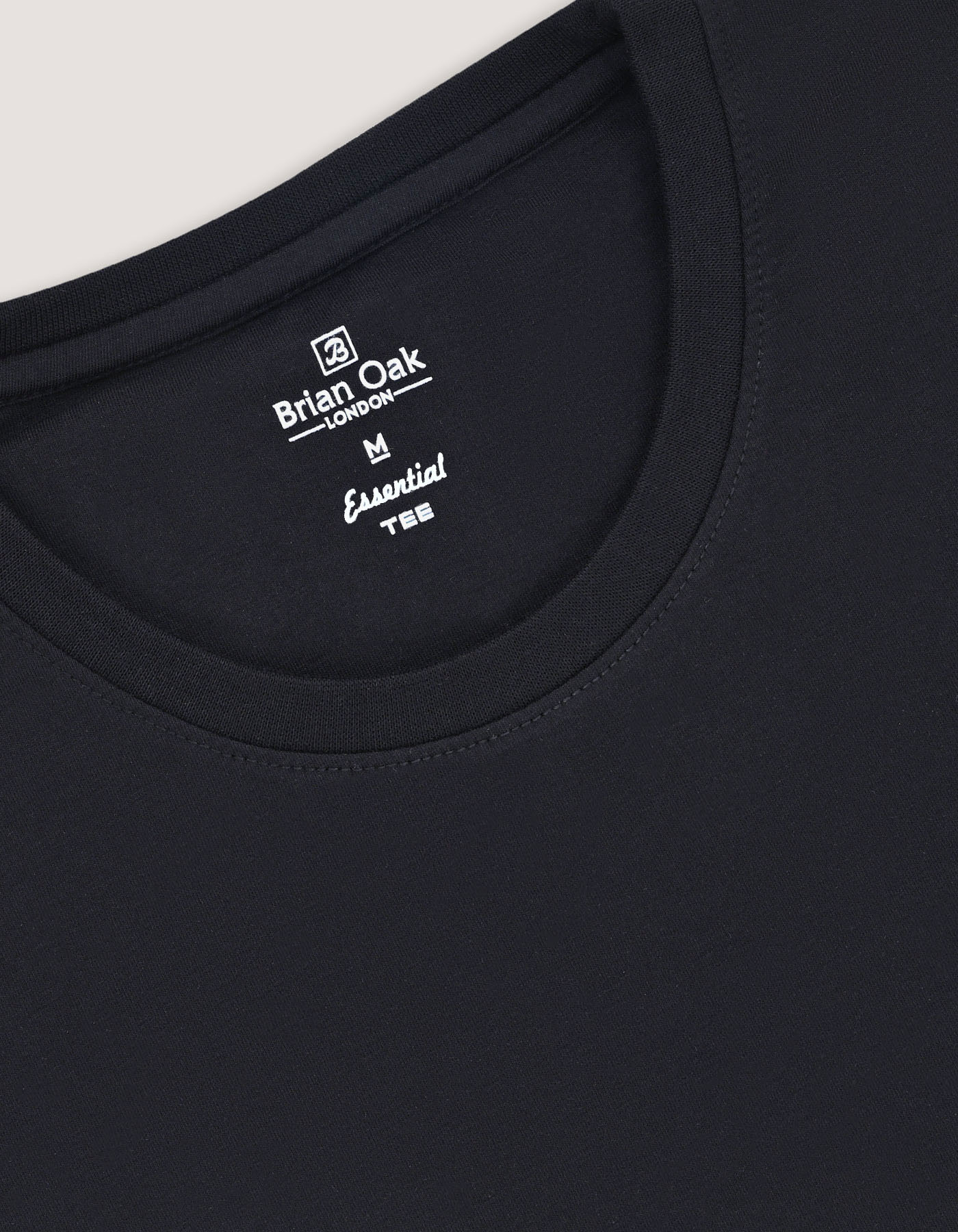 Lot de 5 t-shirts essentiels en coton noir