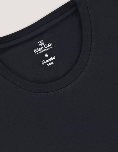 Lot de 5 t-shirts essentiels en coton noir