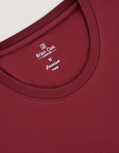 Maroon Premium Cotton Tee