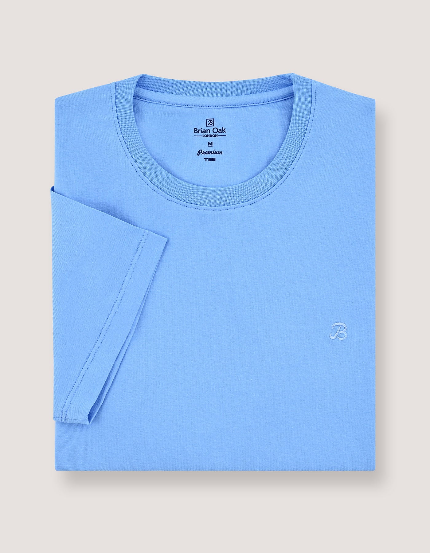 T-shirt en coton premium – Bleu ciel