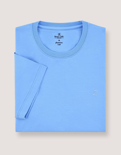 T-shirt en coton premium – Bleu ciel