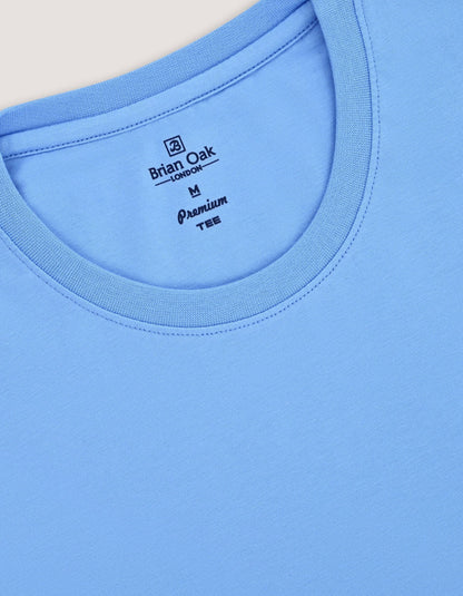T-shirt en coton premium – Bleu ciel
