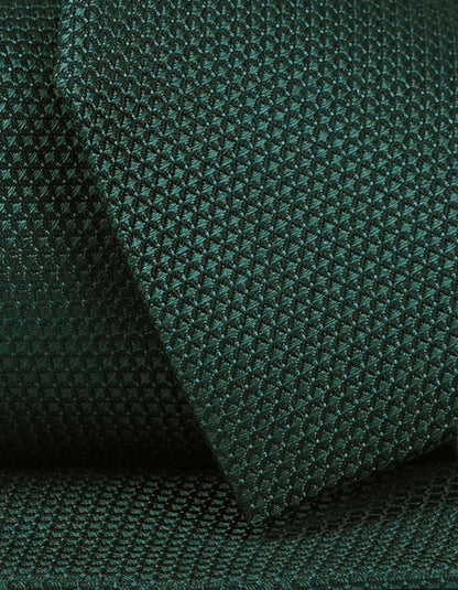 Forest Green Textured Silk Tie