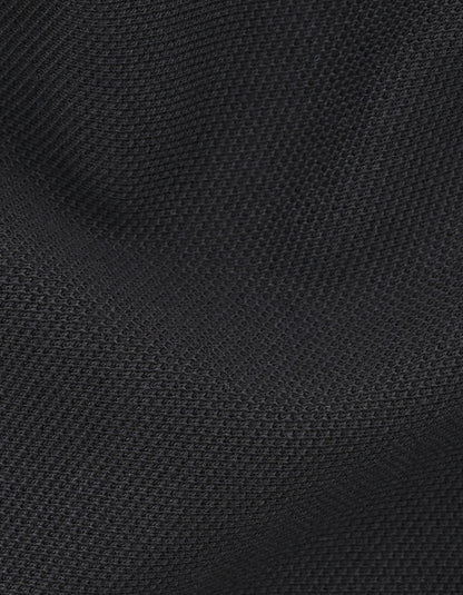 Black Regular Fit Cotton Polo Shirt
