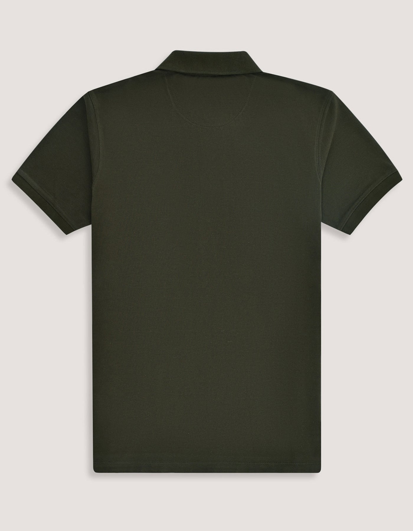 Olive Green  Regular Fit Cotton Polo Shirt