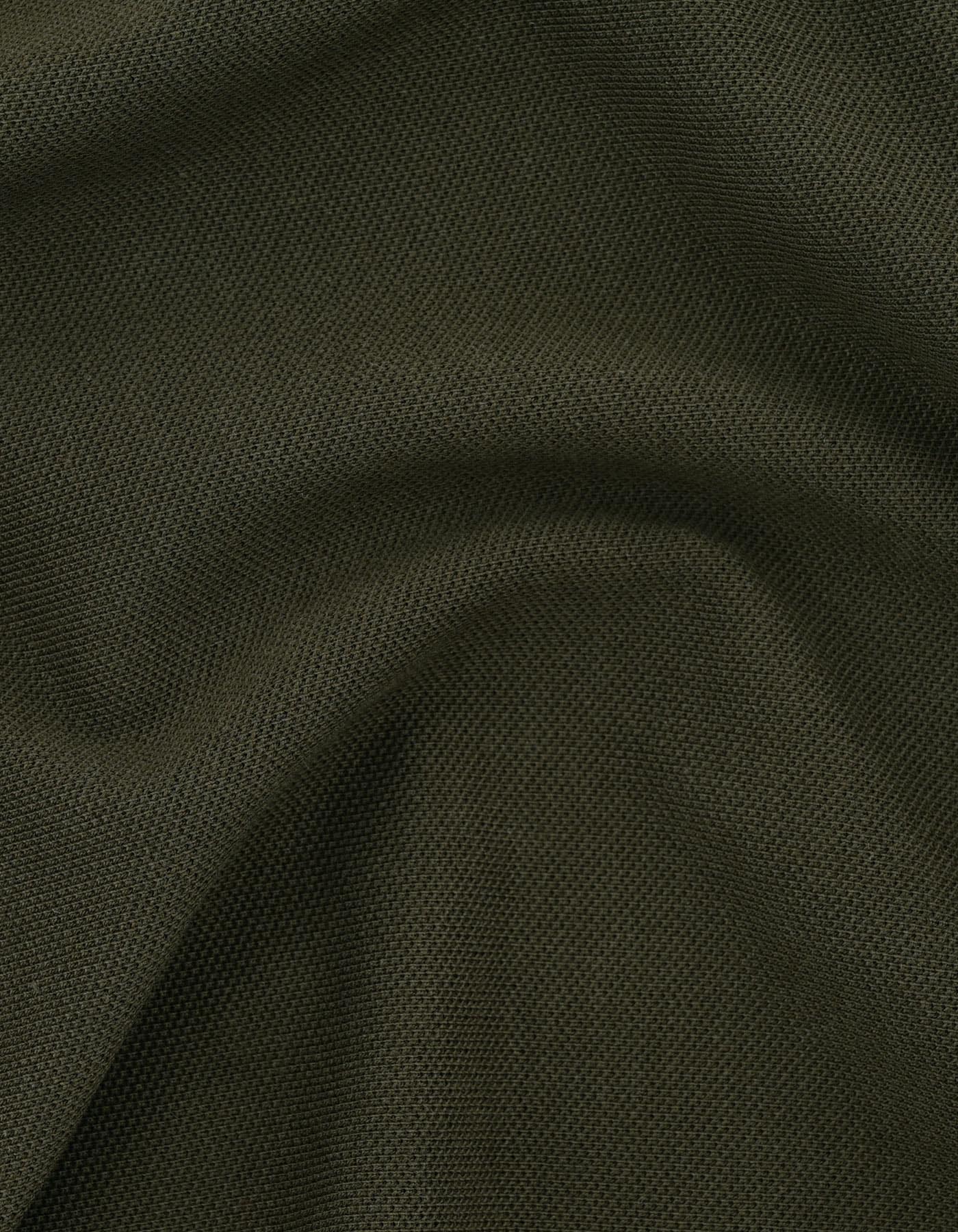 Olive Green  Regular Fit Cotton Polo Shirt
