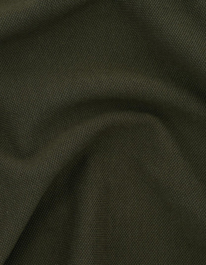 Olive Green  Regular Fit Cotton Polo Shirt