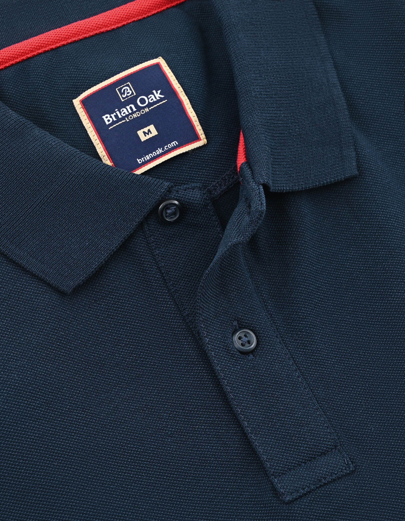 Navy Regular Fit Cotton Polo Shirt