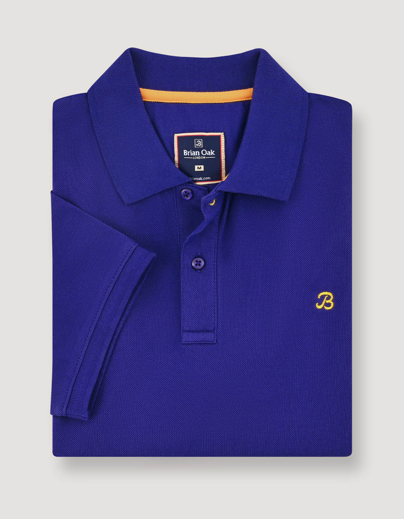 Blue Regular Fit Cotton Polo Shirt