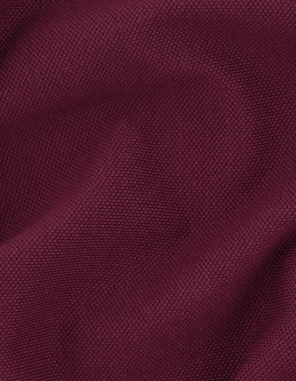 Regular Fit Maroon Cotton Polo Shirt