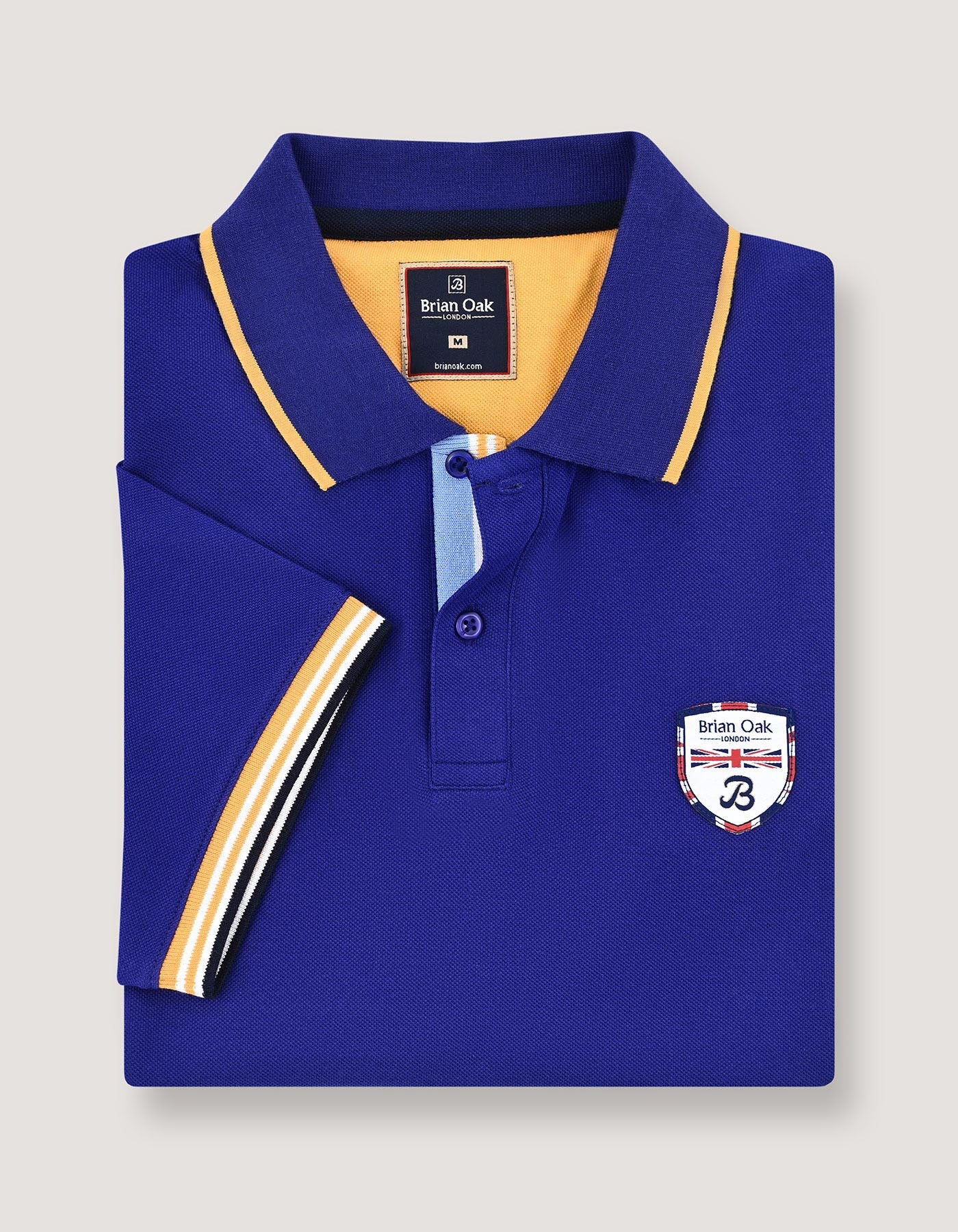 Electric Blue Union Jack Polo Shirt