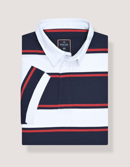 Contrast White Collar Polo Shirt