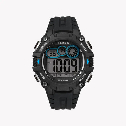 Timex Men's Black Silicone Watch, Digital Dial | Tw5m27300