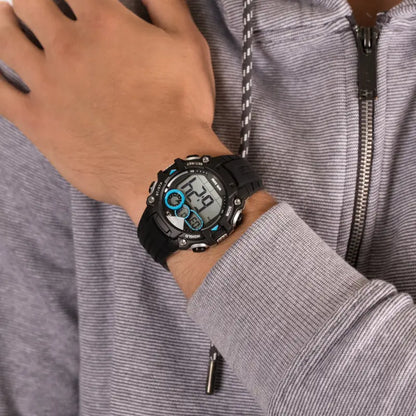 Timex Men's Black Silicone Watch, Digital Dial | Tw5m27300