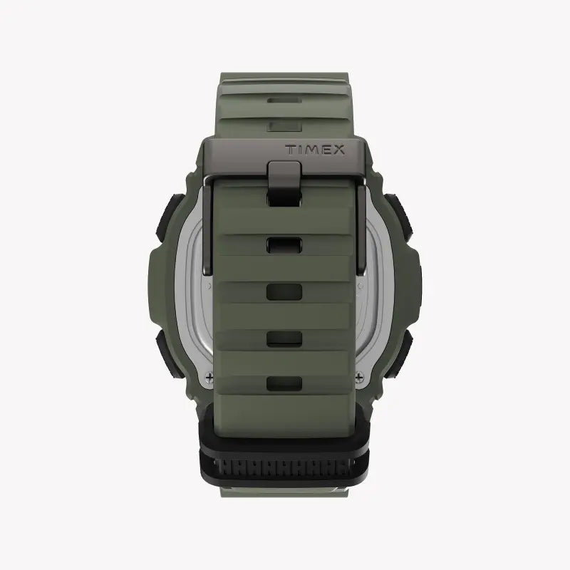 Timex Men's Green Silicone Watch, Digital Dial | Tw5m36000