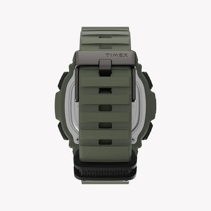 Timex Men's Green Silicone Watch, Digital Dial | Tw5m36000