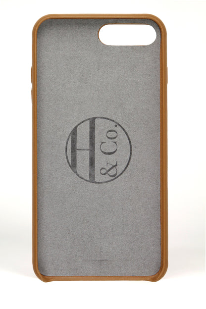 iPhone 7/8 Plus Case, Tan Leather