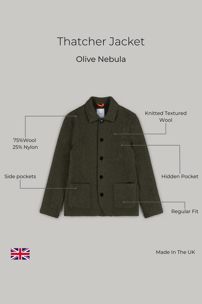 Thatcher Jacket - Olive Nebula