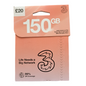 Carte SIM prépayée Three - 20 £
