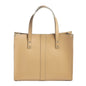 Sac Shopper en cuir fait main - Café glacé