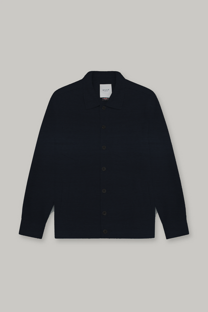 Turner Shacket - Navy Malta