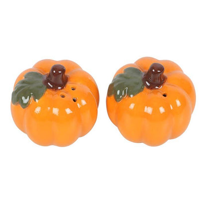 Autumn and Fall Pumpkin Salt and Pepper Shakers